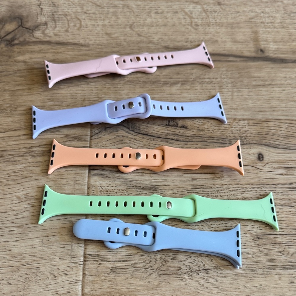 Colorful Silicone Watch Bands Set